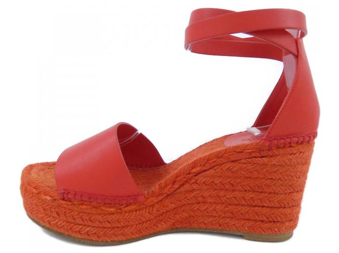 Hermès Sandali in pelle di vitello Hermes 191098Z Rosso - vista 2