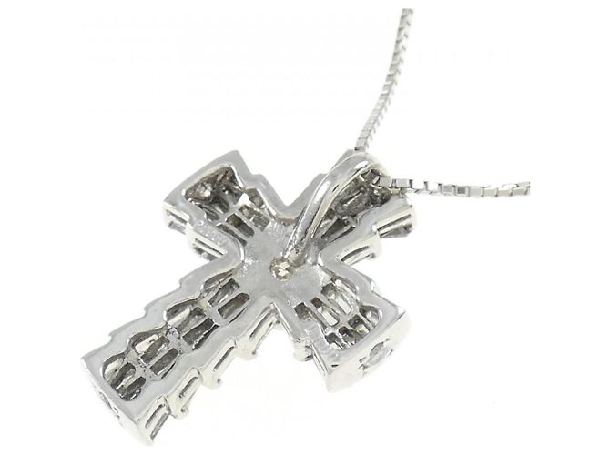 Autre Marque Collana con Diamanti Pt900 Pt850 Argento - vista 4