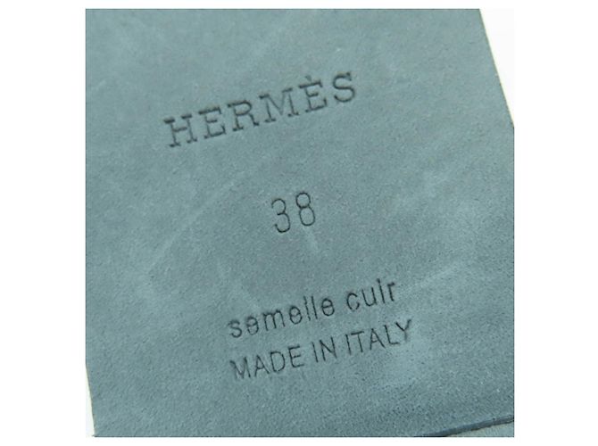 Sandali in pelle Hermès Armoni H logo Nero - vista 12