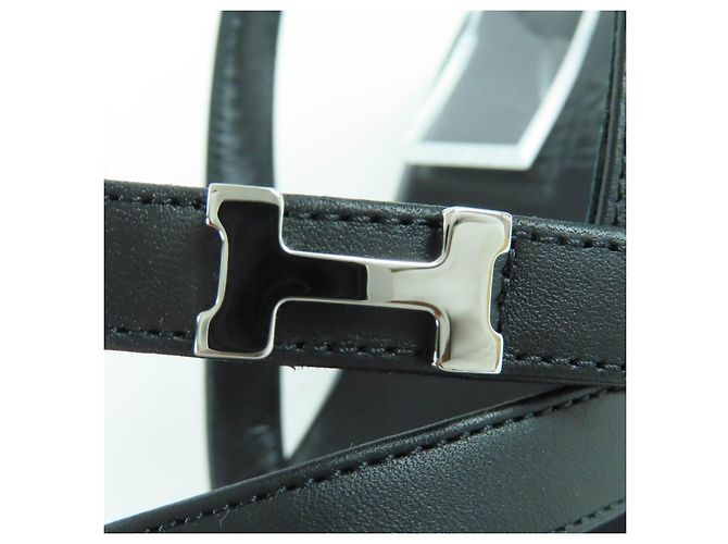 Sandali in pelle Hermès Armoni H logo Nero - vista 9