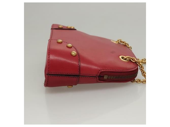 Céline Celine Pelle Vintage Rosso - vista 3