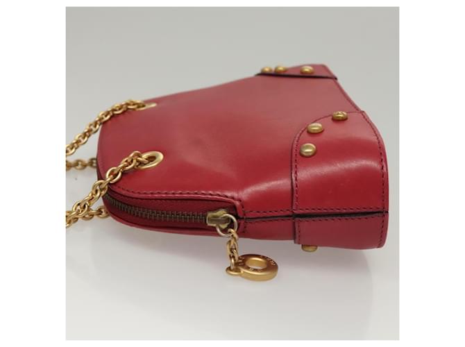 Céline Celine Pelle Vintage Rosso - vista 4