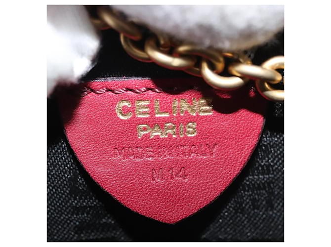 Céline Celine Pelle Vintage Rosso - vista 6