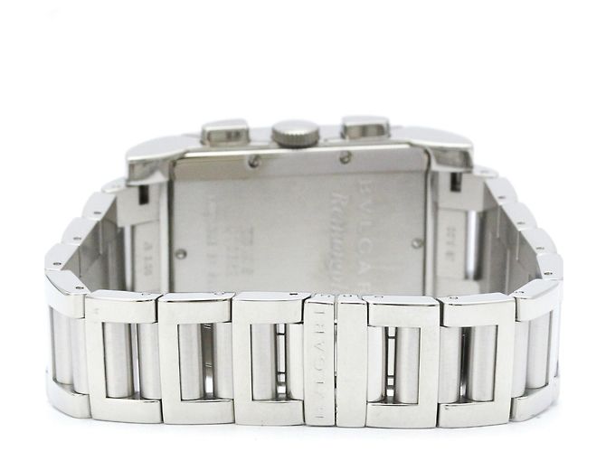 Bulgari Relógio de quartzo em aço inoxidável Bvlgari Rettangolo RTC49S - vista 5