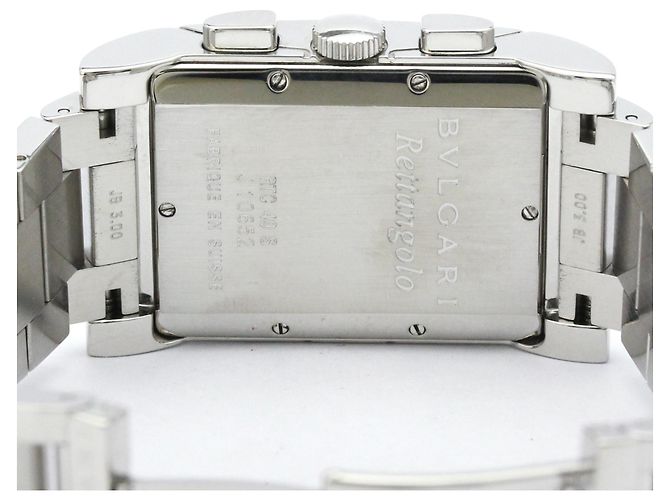 Bulgari Relógio de quartzo em aço inoxidável Bvlgari Rettangolo RTC49S - vista 6
