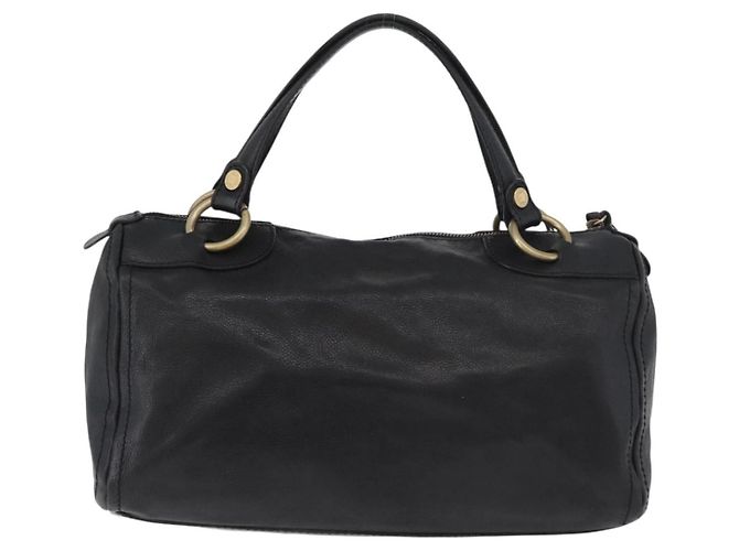 Céline Celine vintage in pelle Nero - vista 2