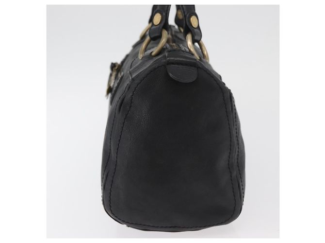 Céline Celine vintage in pelle Nero - vista 3