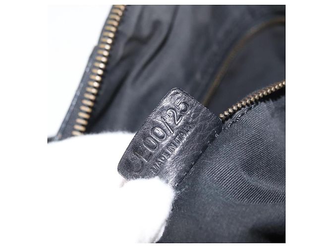 Céline Celine vintage in pelle Nero - vista 7