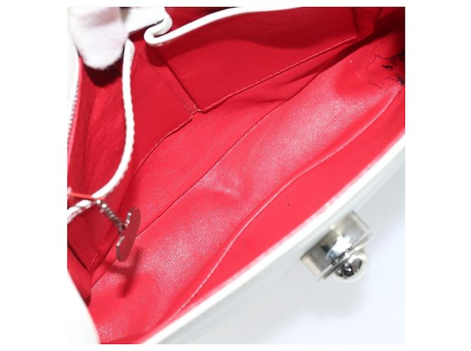 Céline Celine Pelle Vintage Bianco - vista 5