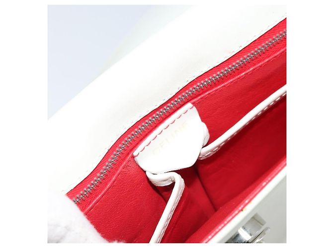 Céline Celine Pelle Vintage Bianco - vista 6