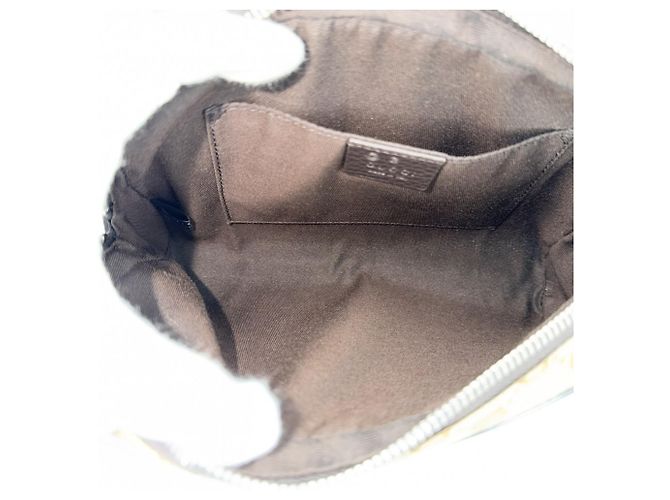 Marsupio Gucci in tela GG marrone e pelle - vista 4