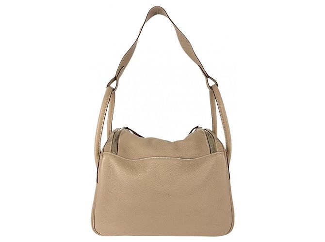 Hermès Borsa Hermes Lindy 30 Marrone - vista 2