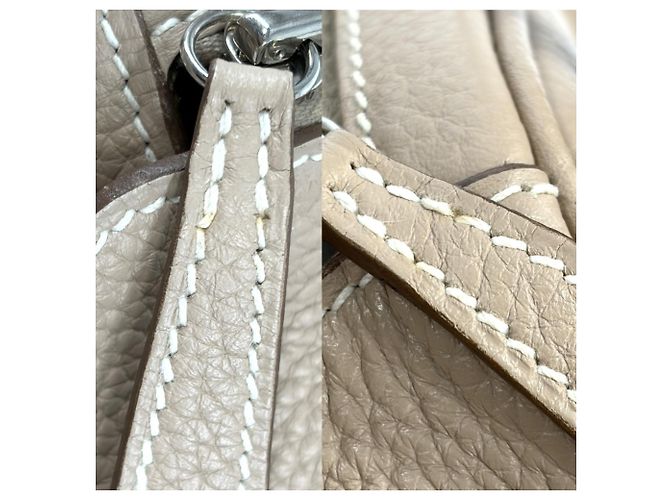 Hermès Borsa Hermes Lindy 30 Marrone - vista 6