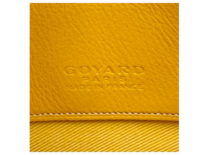 Clutch Goyard Herringbone Sena MM Giallo - vista 5