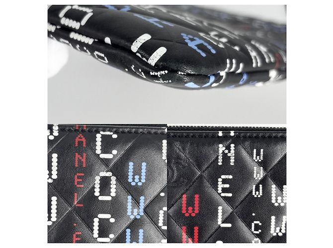 Clutch Chanel Preto e Multicor - vista 6