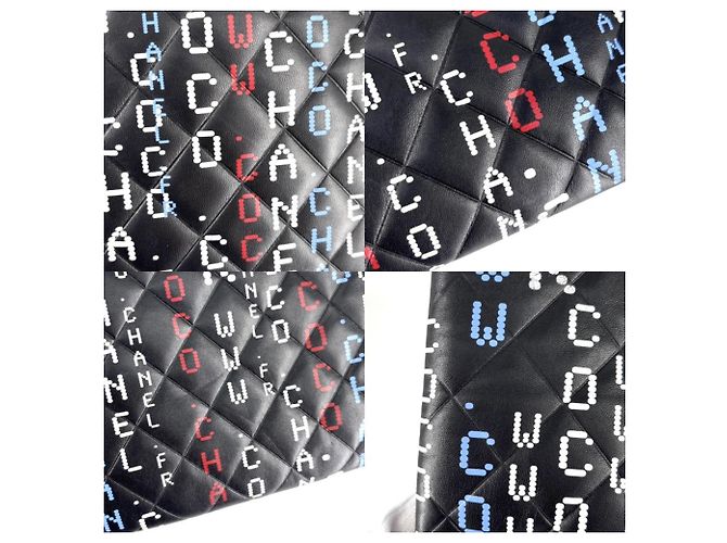 Clutch Chanel Preto e Multicor - vista 7