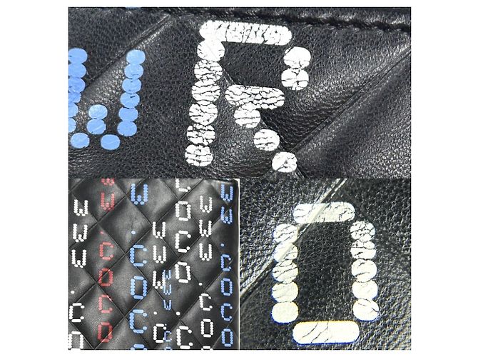 Clutch Chanel Preto e Multicor - vista 9