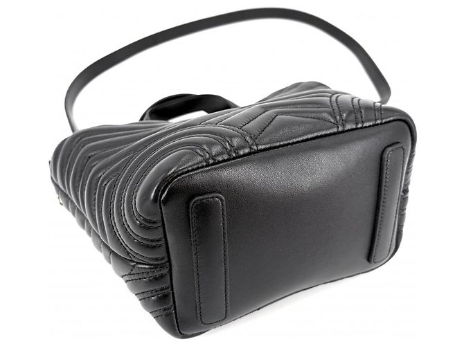 Borsa a tracolla trapuntata GG Marmont da donna Gucci Nero - vista 3