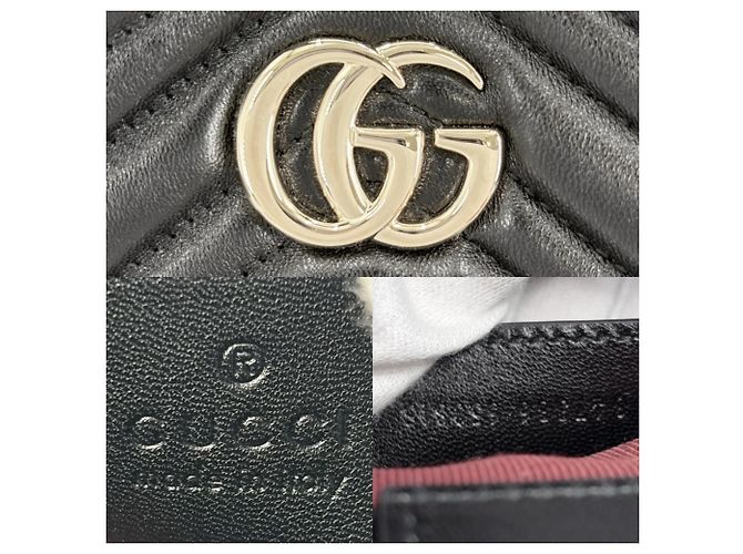 Borsa a tracolla trapuntata GG Marmont da donna Gucci Nero - vista 5