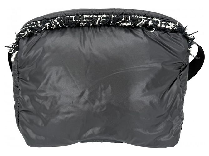Borsa a tracolla Chanel Coconeige in Tweed Nero - vista 2