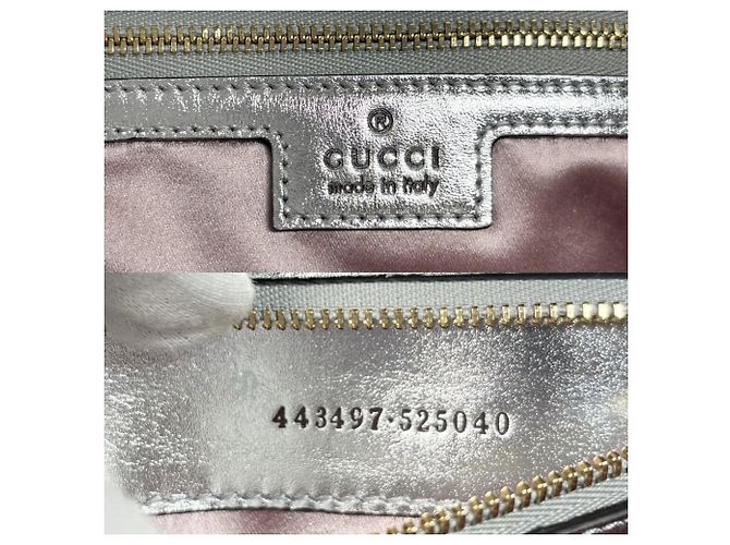 Bolsa de ombro Gucci GG Marmont acolchoada com corrente pequena Prata - vista 4