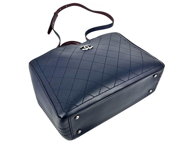 Borsa Coco Mark da donna Chanel in Bordeaux e Navy Bordò Blu navy - vista 3