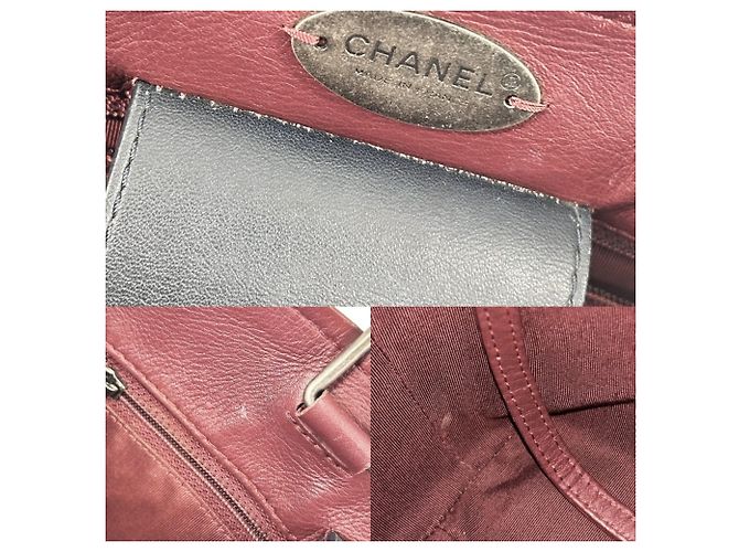 Borsa Coco Mark da donna Chanel in Bordeaux e Navy Bordò Blu navy - vista 8