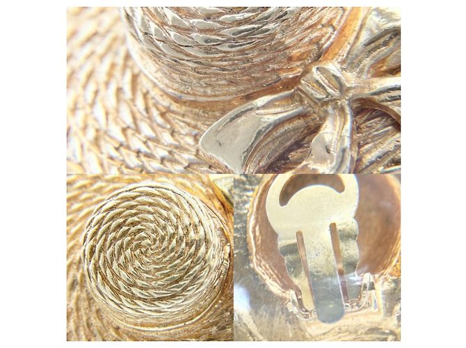 Orecchini Chanel Vintage Gold Clip D'oro - vista 4