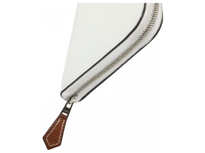 Hermès Cartera larga de cuero Azap para mujer Hermes Blanco - vista 5