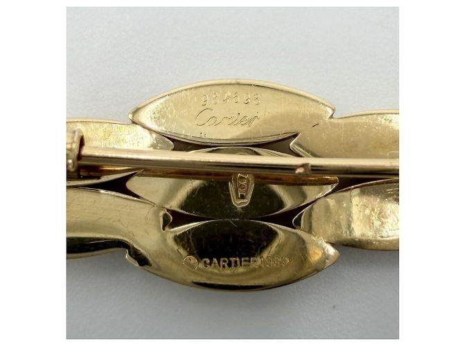Spilla Cartier in oro giallo 18K - vista 4