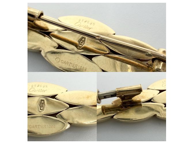 Spilla Cartier in oro giallo 18K - vista 6
