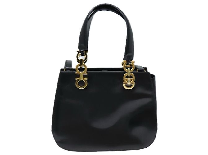 Salvatore Ferragamo Gancini in pelle Small Nero - vista 2