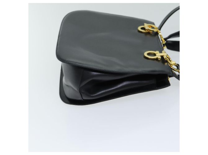 Salvatore Ferragamo Gancini in pelle Small Nero - vista 3
