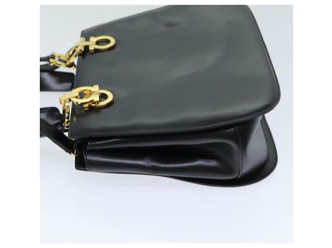 Salvatore Ferragamo Gancini in pelle Small Nero - vista 4