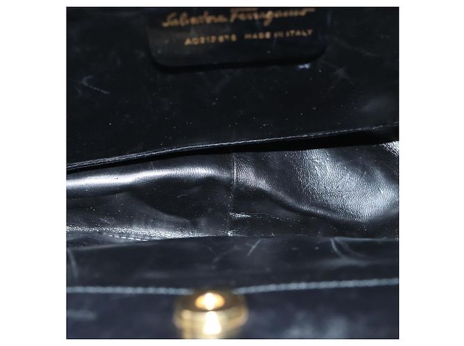 Salvatore Ferragamo Gancini in pelle Small Nero - vista 5