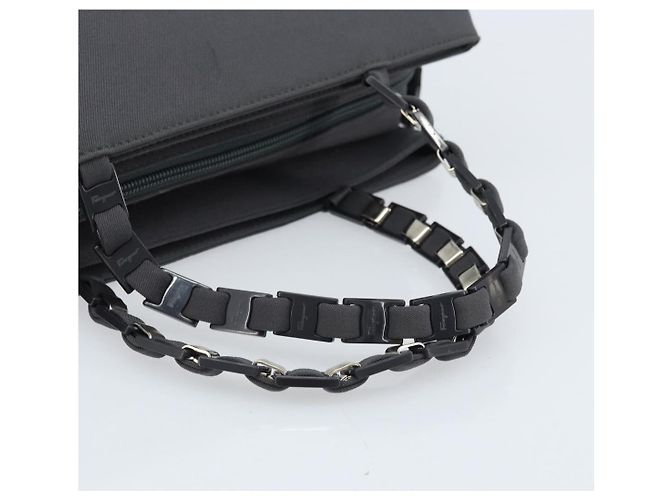 Salvatore Ferragamo Vala Canvas Marrone - vista 6