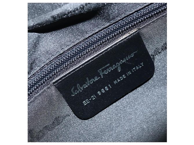 Salvatore Ferragamo Vala Canvas Marrone - vista 7