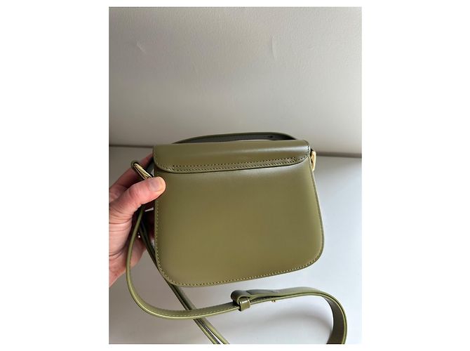 Apc A.P.C. Borsa Grace in pelle verde - vista 10