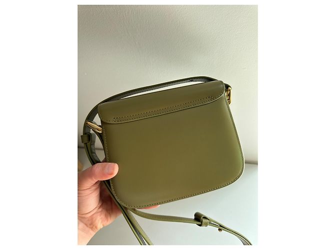 Apc A.P.C. Borsa Grace in pelle verde - vista 17
