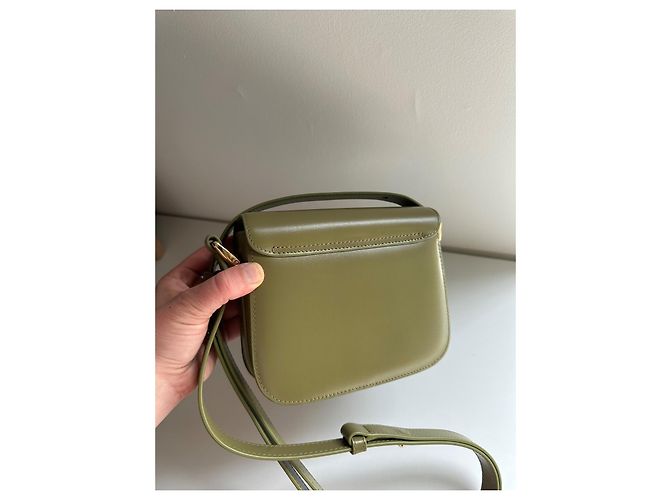 Apc A.P.C. Borsa Grace in pelle verde - vista 20