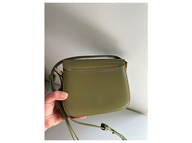 Apc A.P.C. Borsa Grace in pelle verde - vista 4