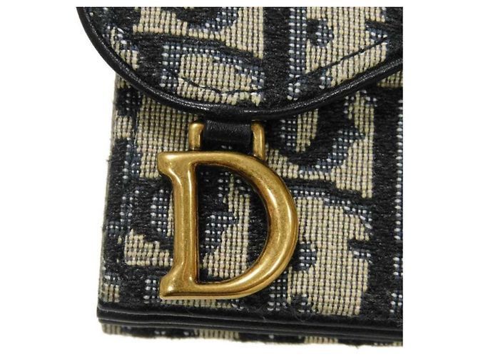 Monedero Christian Dior Negro Beige Azul marino - vista 12
