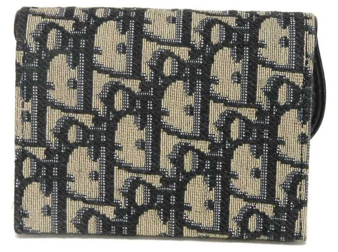 Monedero Christian Dior Negro Beige Azul marino - vista 2