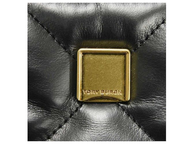 Mini borsa flap trapuntata Kira Diamond Tory Burch Nero - vista 10
