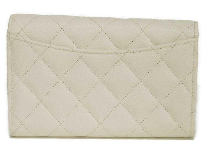 Chanel Matelassé Medium Tri-fold Wallet Weiß - Ansicht 3