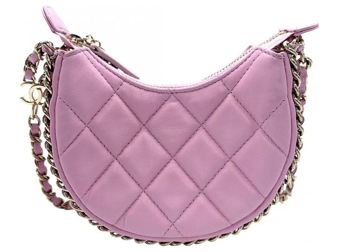 Borsa a tracolla Hobo Small da donna Chanel Rosa - vista 2