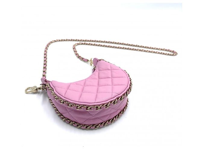 Borsa a tracolla Hobo Small da donna Chanel Rosa - vista 3
