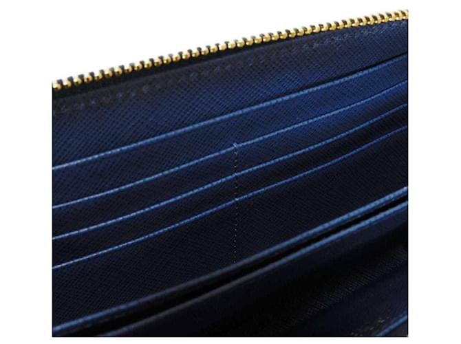 Prada Saffiano Long Wallet Blau - Ansicht 10