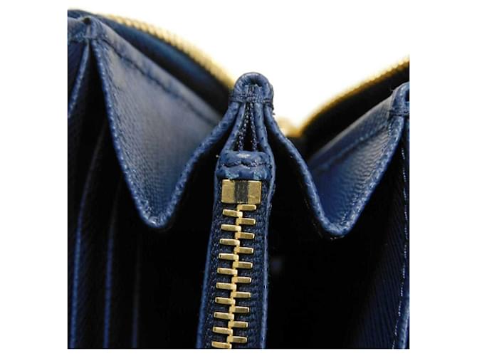 Prada Saffiano Long Wallet Blau - Ansicht 13