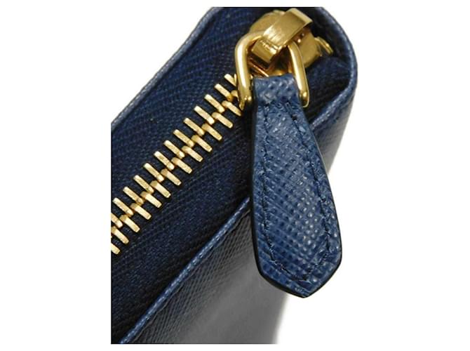 Prada Saffiano Long Wallet Blau - Ansicht 19